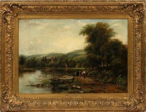 A View Of Tintern Abbey by Frederick Waters Watts