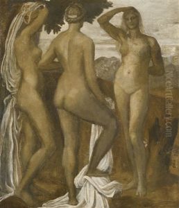 The Three Graces (the Three Goddesses) (the Judgement Of Paris) by George Frederick Watts