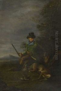 Jager Mit Hunden Und Erlegtem Wild (+ Another; Pair)