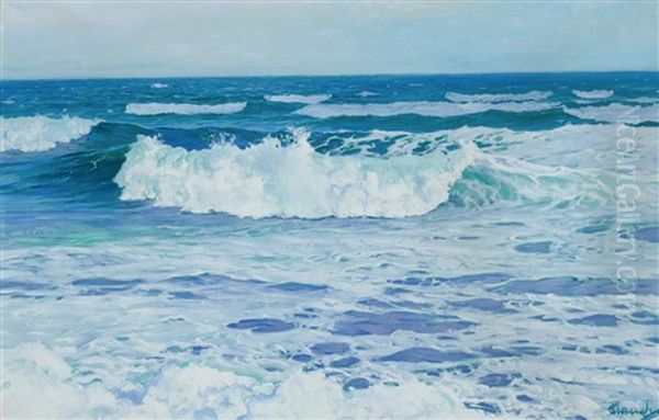 Seascape With Breaking Waves - view 1