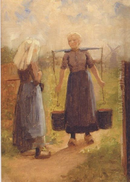 Conversation In A Dutch Landscape - view 1
