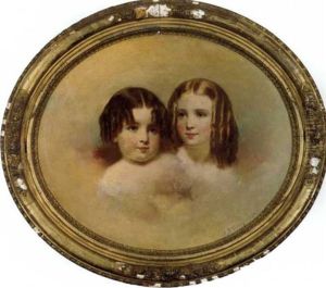 Portrait Of Two Young Girls by Samuel Bell Waugh