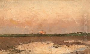 Coucher De Soleil Sur L"escaut by Camille Wauters