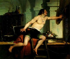 Polidore Qui, De Simple Macon, Finit Par Devenir Un Grand Peintre by Charles Augustin Wauters