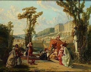 Promenade En Barque by Constant Wauters