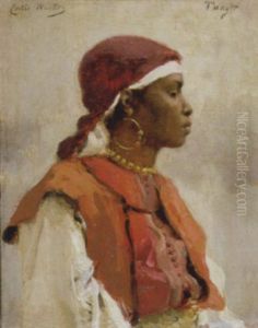 Afrikaanse Vrouw by Emile Charles Wauters