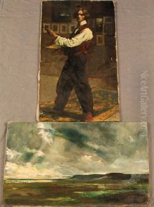 Le Peintre A Son Chevalet; Paysage (recto/verso) by Marian Wawrzeniecki