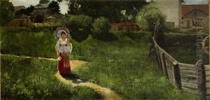 Kobieta Z Parasolka