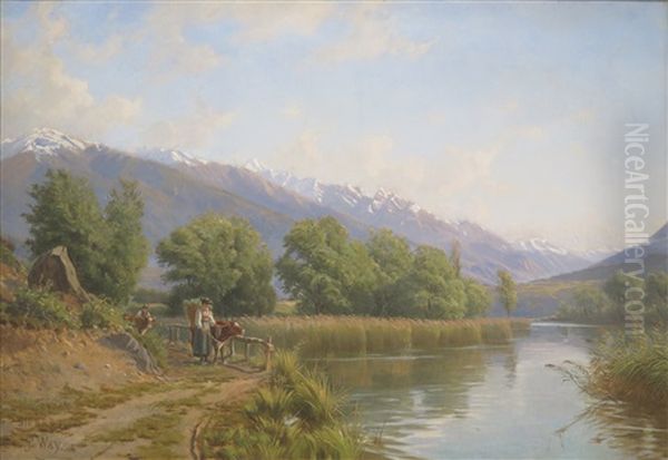 Sierre, Lac De Geronde - view 1