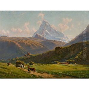 Sommerlandschaft Mit Matterhorn