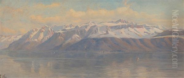 Sailing Below The Mountains O - view 1