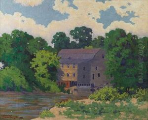 Grist Mill On Spoon River by Hedley Waycott