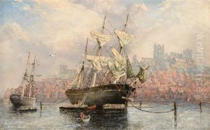 Sylvan In Whitby Harbour by Richard Weatherill