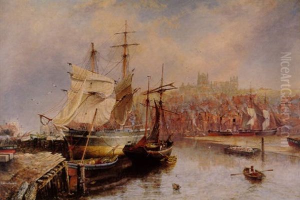 The Upper Harbour At Whitby - view 1