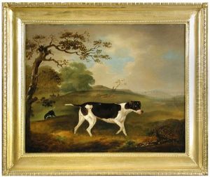 Pointers In A Landscape With Sportsmen by Thomas Weaver