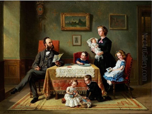 Familienportrait In Einem Interieur - view 1