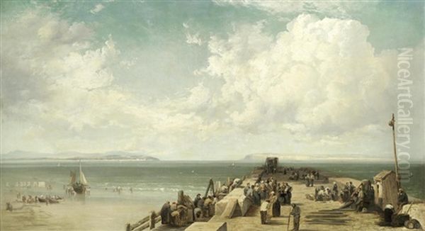 Fisherfolk On A Pier - view 1