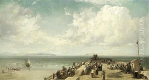 Fisherfolk On A Pier