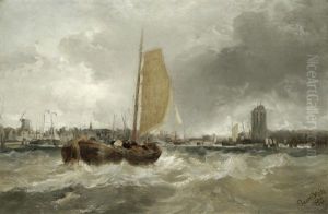 A Fishing Boat Coming Into Port by James Webb