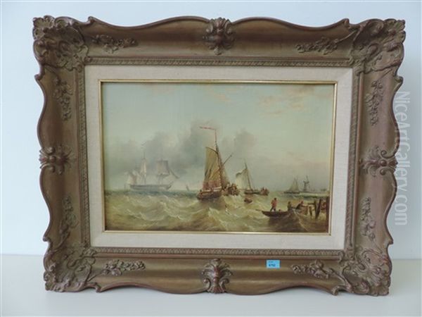 Fischerboote Auf Sturmischem Meer - view 1