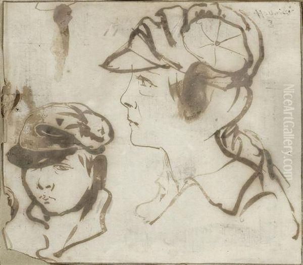 Study For Two Portraits Ofboys - view 1