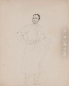 Portrait Of Prince Mikhail Andreevich Obolensky by Karl Brulloff