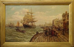 View Of Peel Harbour, Isle Of Man