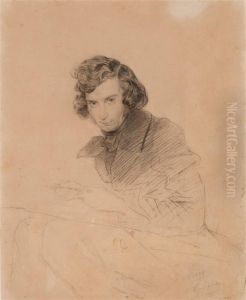 Portrait Of Apollon Nikolaevich Mokritski by Karl Brulloff