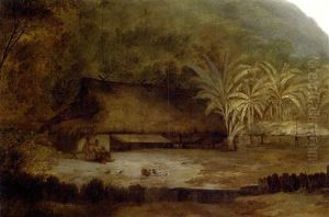 A View At Cracatoa, An Island In The China Seas by John Webber