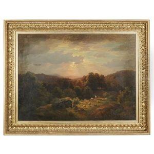 Landscape With Sheep by Elbridge Wesley Webber