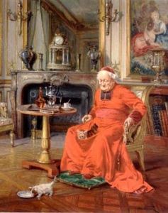 Cardinal, Cafe Et Chaton