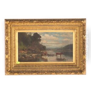 Cattle Watering by Carl Philipp Weber