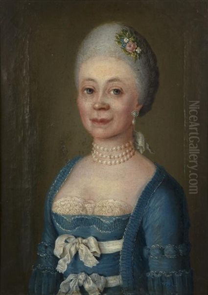 Portrait En Buste D'une Femme De Qualite Dite Madame Buffon - view 1