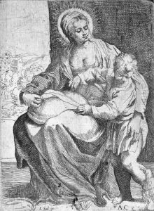 Die Madonna Mit Dem Kissen by Francesco Brizio