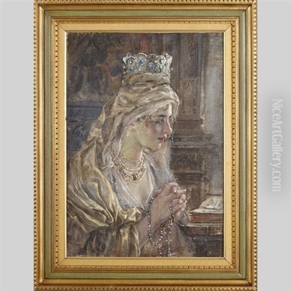 Veiled Beauty At Prayer - view 1