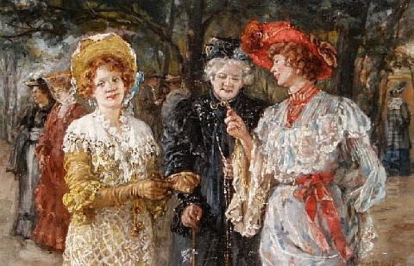 Trois Femmes Au Parc - view 1