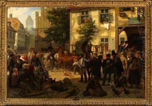 The Horse Market by Otto Weber