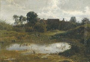 Teich Bei Einem Dorf Teich Bei Einem Dorf