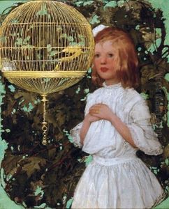 Love At First Sight (magazine Cover Illus. For 10/8/1905 Issue Of Associated Sunday Magazine) by Sarah S. Stilwell Weber
