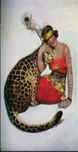Seated Woman With Leopard