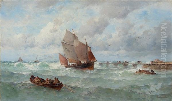 Ships On A Rough Sea - view 1