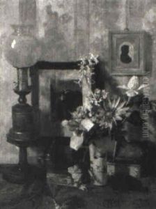 Stilleben Mit Blumenvase by Therese Weber