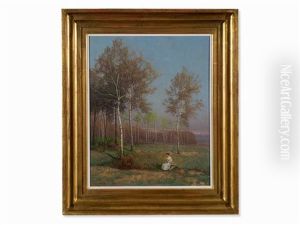 Lady Under Birches