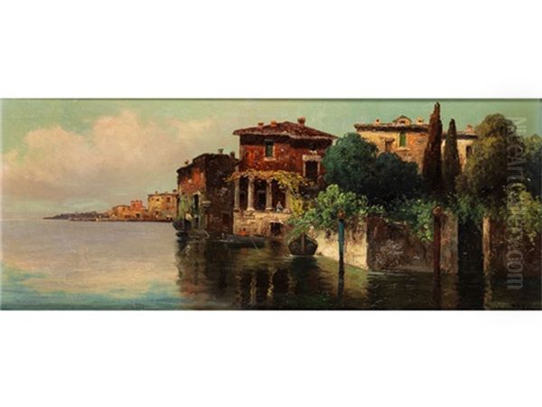 Blick Entlang Einer Italienischen Kustenstadt - view 1