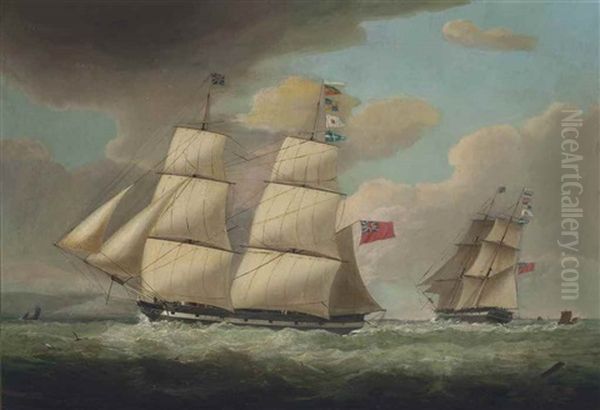 The Retrench, Captain Wilson, In Two Positions In The Channel, Off Dover - view 1