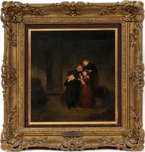 Children With Flute by Thomas Webster