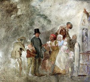 The Village Postman by Thomas Webster
