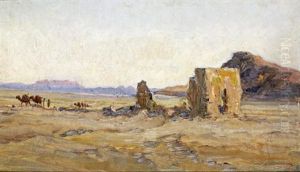 Les Monts Du Hodna Vus De L'ancienne Route De Msila by Ernst Weckerling