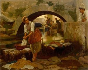 Washerwoman by August Weckesser