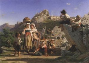 Bergers Musiciens Aux Environs D'anacapri